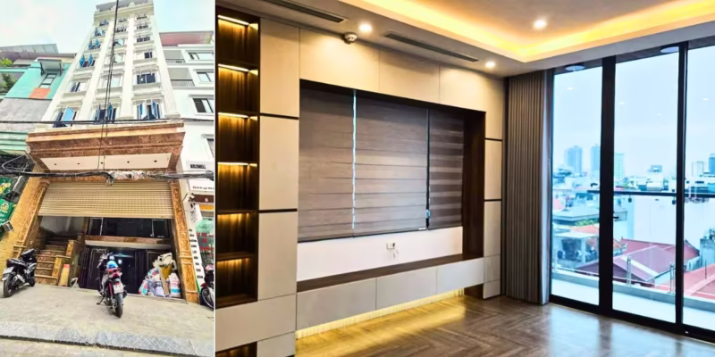 Căn phòng cho thuê đầy đủ nội thất trong 1 tòa nhà dòng tiền