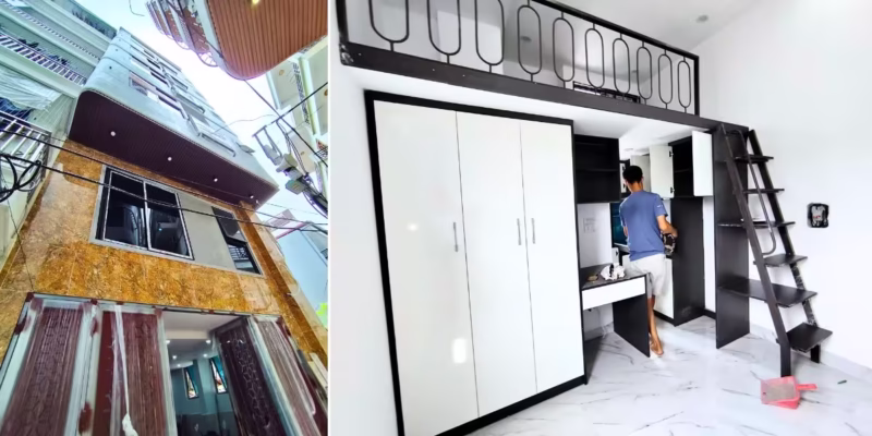 mặt tiền tòa nhà dòng tiền và căn hộ cho thuê đầy đủ nội thất